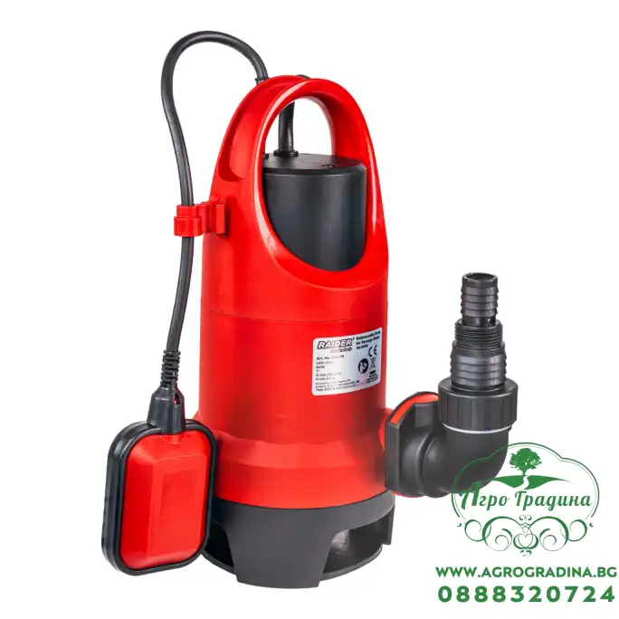 Помпа водна потопяема 900W 1" 250L/min 8,5m 35mm RD-WP68 Помпа водна потопяема 900W 1" 250L/min 8,5m 35mm RD-WP68