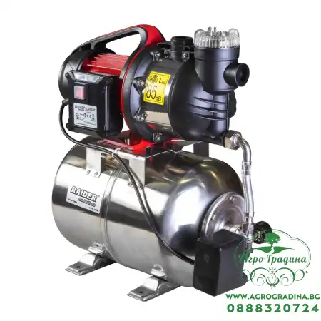 Хидрофор 1300W 1" max 80L/min 3bar 48m Inox+ RD-WP1300S