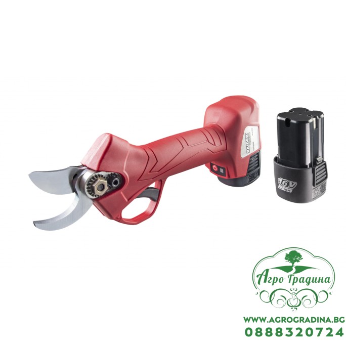 Ножица лозарска акум. безч. 16V 2x2Ah 25mm куфар RD-PSH02