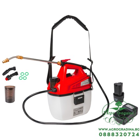 Пръскачка Li-ion 5L 12V 2Ah 3bar 1,6L/min RD-BMD05