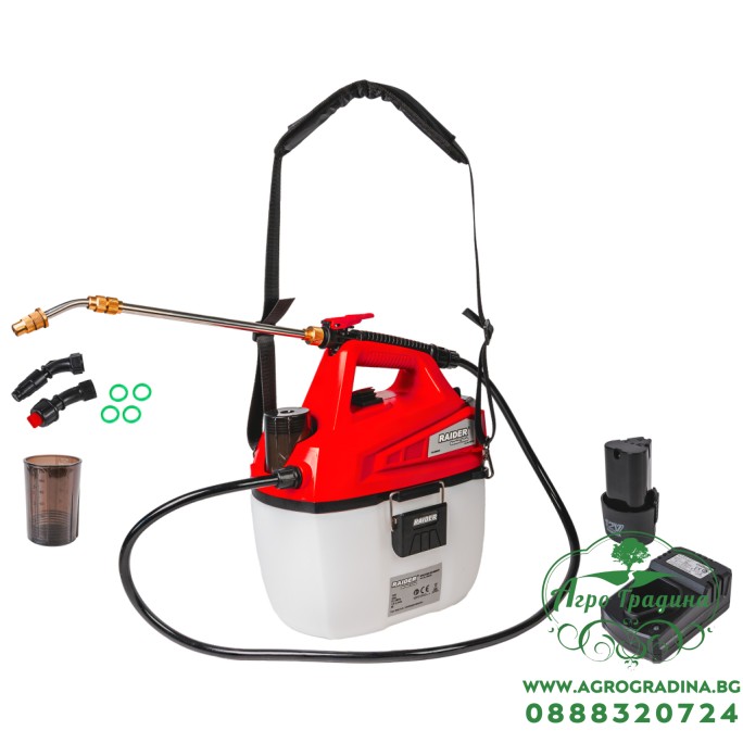 Пръскачка Li-ion 5L 12V 2Ah 3bar 1,6L/min RD-BMD05