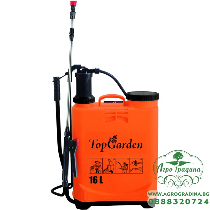 Пръскачка градинарска 16l метално удължение TG