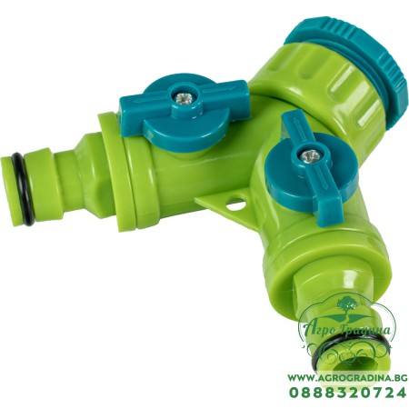Разклонител 2 изхода със стоп 1/2"-3/4" TG
