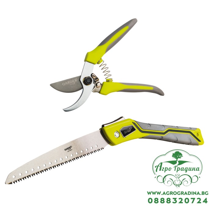 Комплект лозарска ножица и сгъваем трион TERRA GX